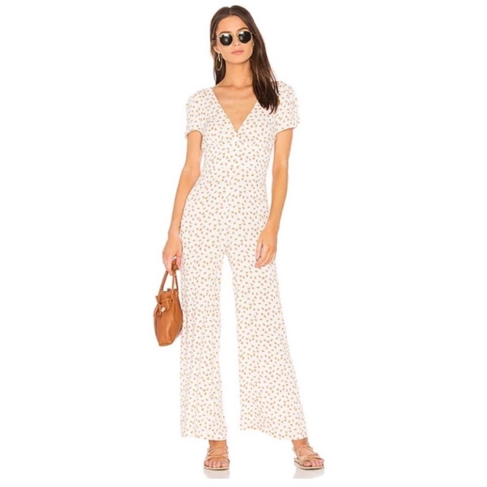 Free People Mia Peach Jumpsuit